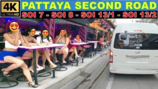 Pattaya Second Road and  Soi 7  Soi 8   Soi 13/1   Soi 13/2   September 2024 Thailand