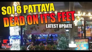 Soi 8 Pattaya is all but closed, only a handful of bars remain open hoping to see a customer2021
