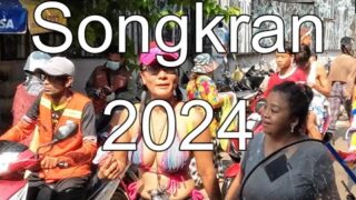 SONGKRAN 2024 last day, Pattaya Thailand, Beach Road, Soi 8 and Soi 7 World's largest water battle