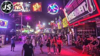 Pattaya Beach Road & Walking Street | Thailand Nightlife Walk