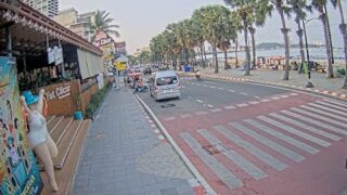 Pattaya Beach Road, by day (Cam 1) | Thailand LIVE