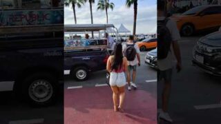 POV: Crossing Street On Beach Road #pattaya #thailand #reels