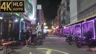 [4K HLG] Buakhao Road Midnight View | Pattaya | Walking Tube | 20250509